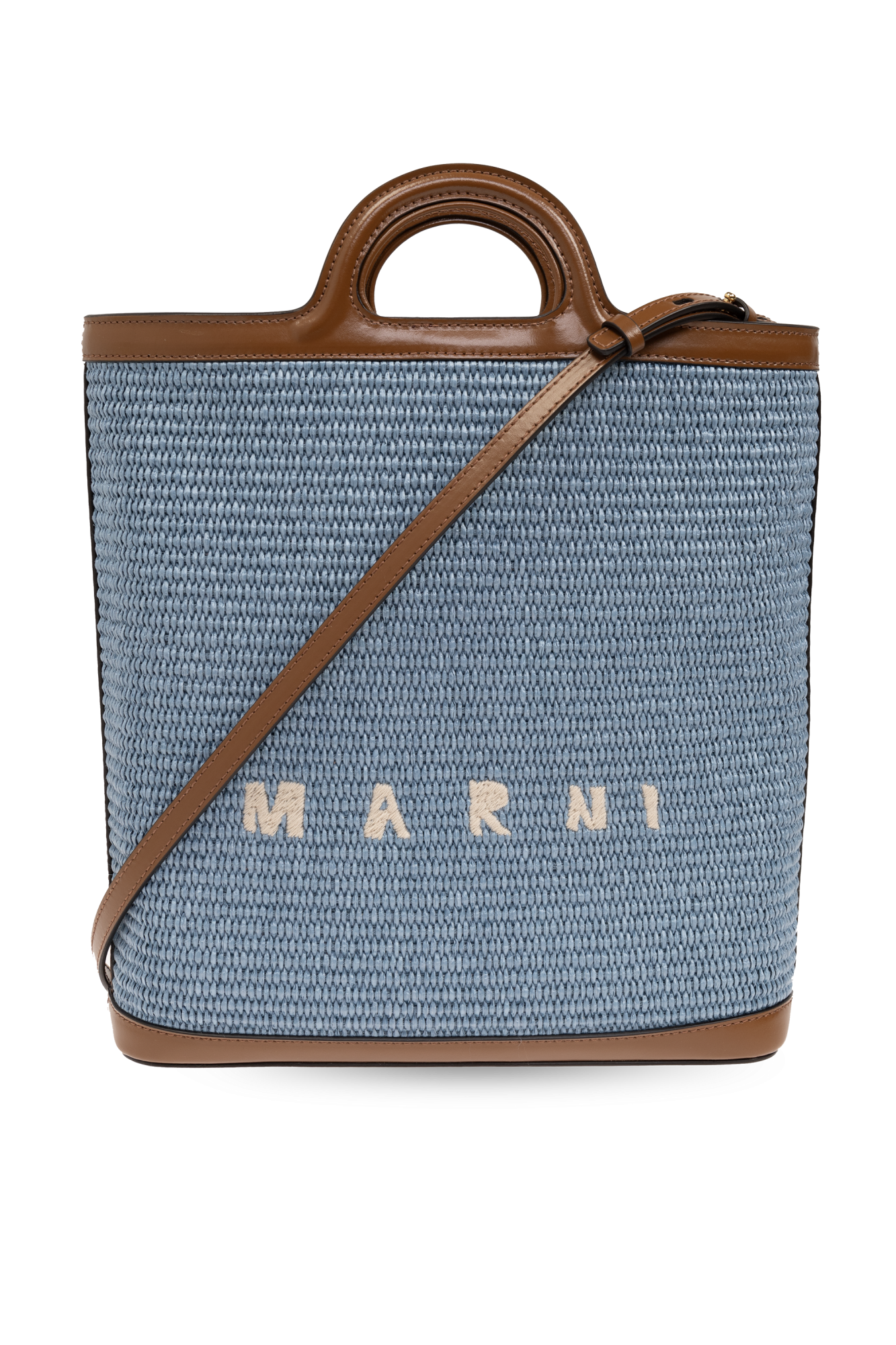 Blue 'Tropicalia' Shoulder Bag Marni - RallystoryShops France - Marni Trunk  colour block tote bag